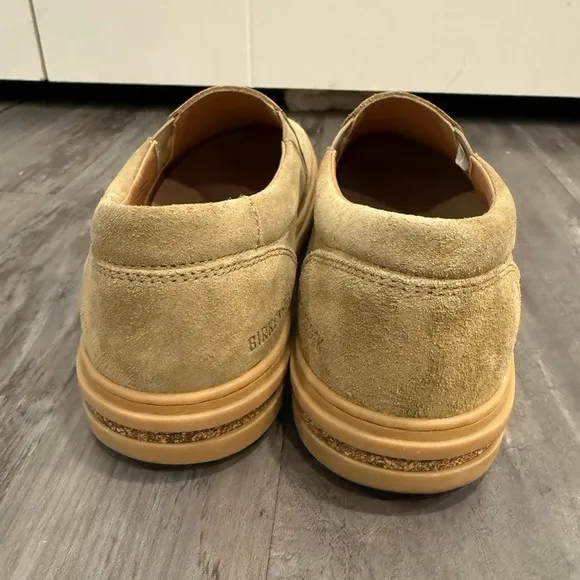 Oswego Birkenstocks Tan Slip-On Shoes, faded khaki size 40