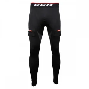 PANTALÓN LARGO CCM DE COMPRESIÓN CON COQUILLA, VELCROS Y GRIP JR.