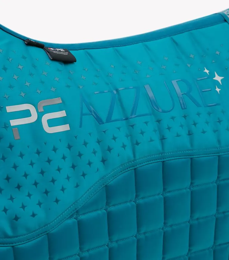PEI Azzure Anti-Slip Satin Dressage Pad (Turquoise)