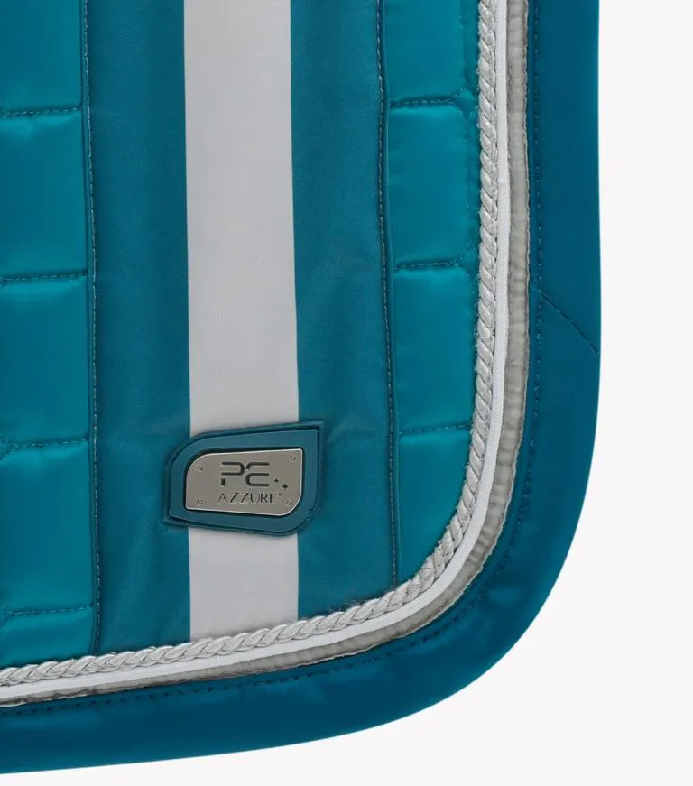 PEI Azzure Anti-Slip Satin Dressage Pad (Turquoise)