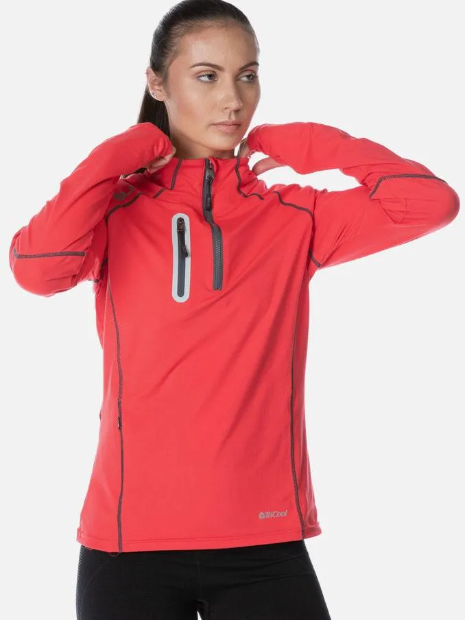 Performance Ladies Warm Up Top Red