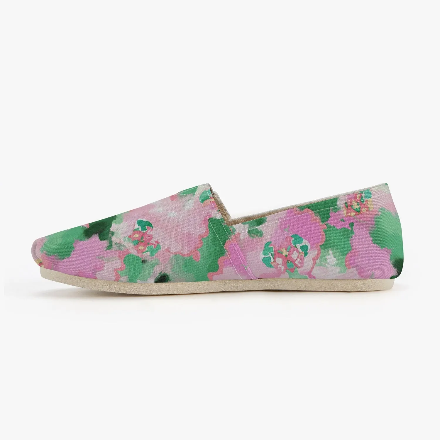 Pink Blossom Canvas Toms Shoes