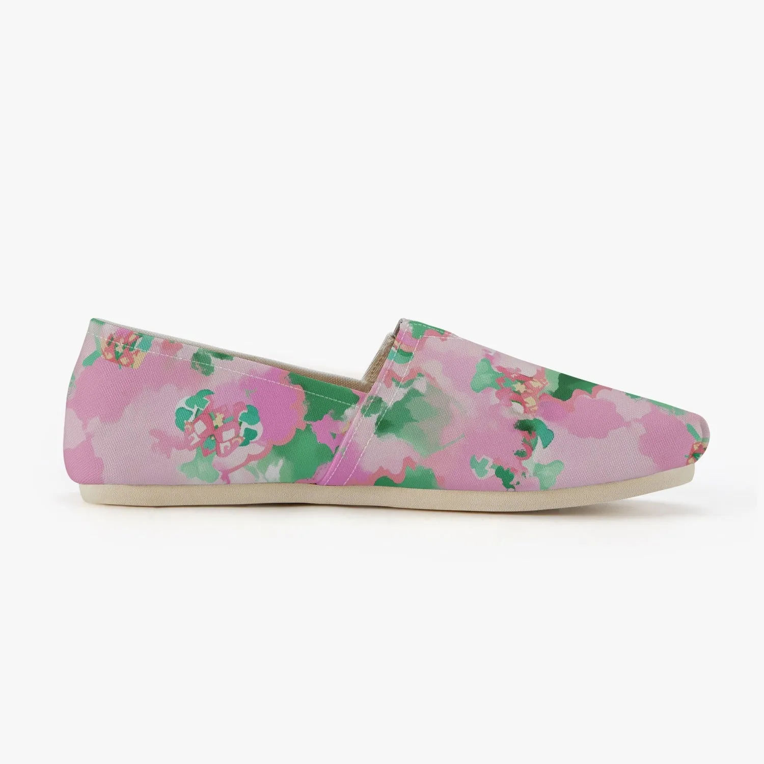 Pink Blossom Canvas Toms Shoes