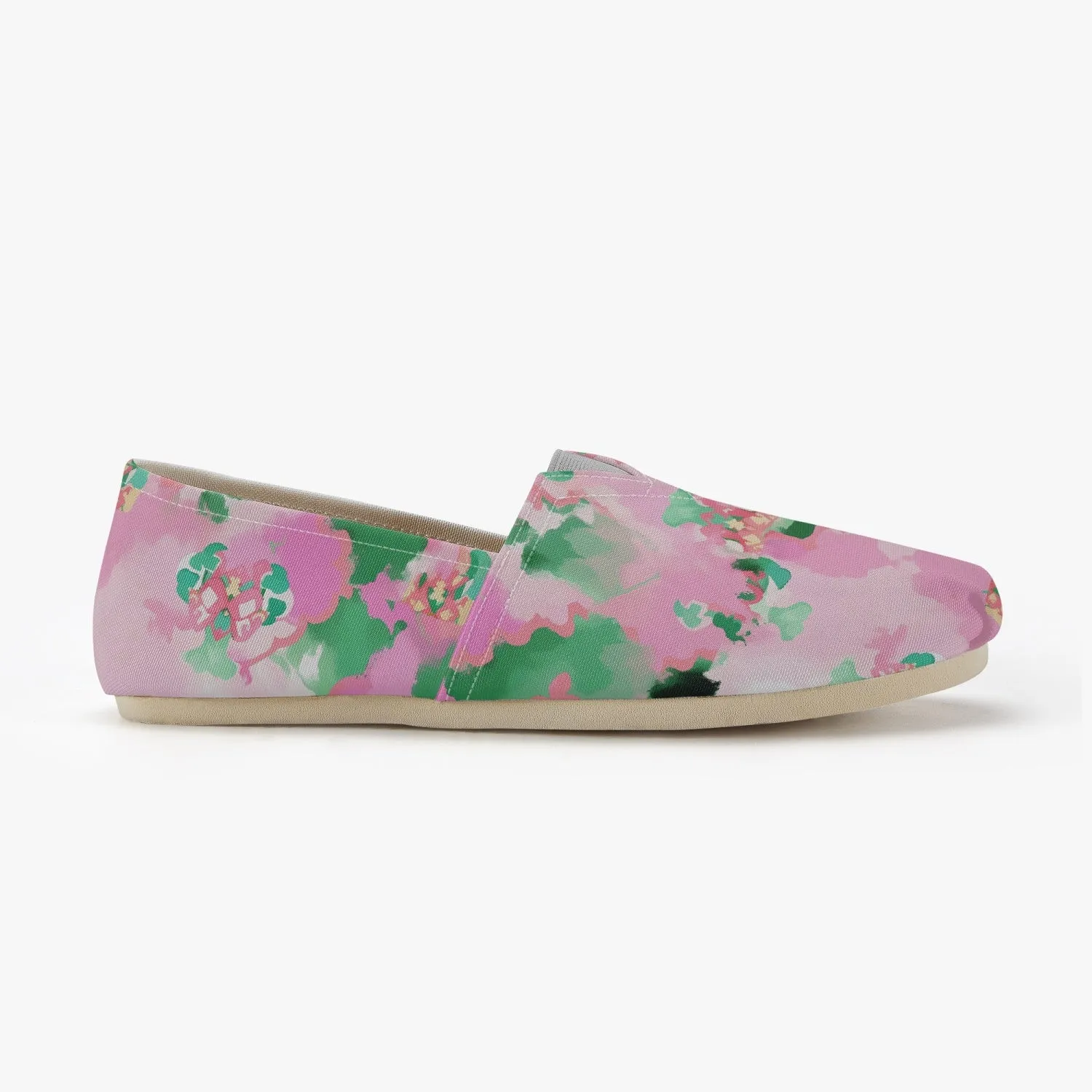 Pink Blossom Canvas Toms Shoes