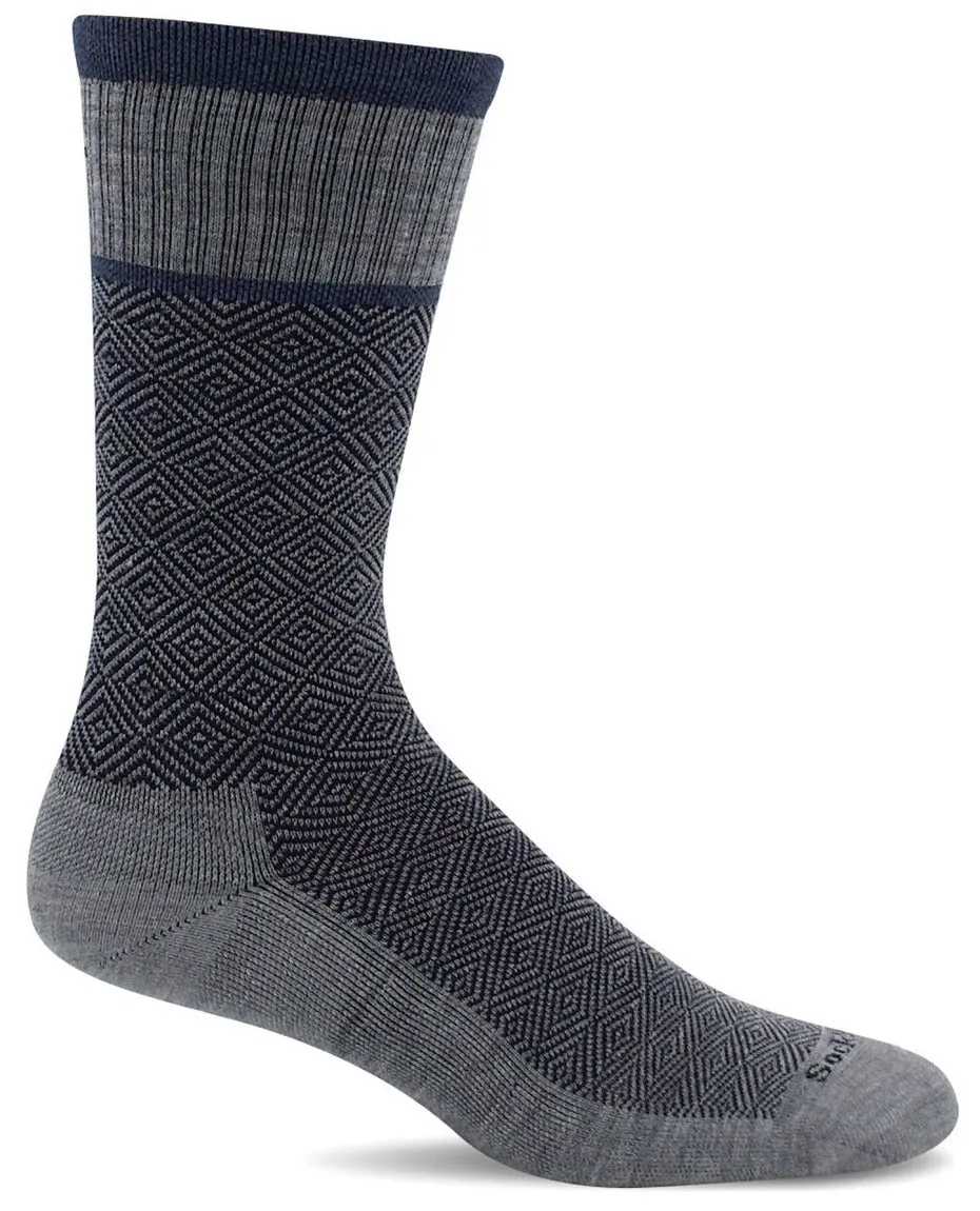 Plantar Cush Men Crew - Grey Plantar Relief