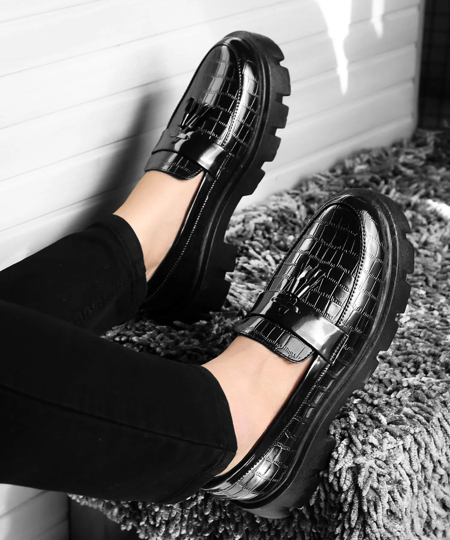 Premium Patent Slip-ons Shoes for Men -JonasParamount