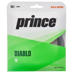 Prince Diablo 16/1.30 Tennis String (Silver)