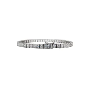Princess-Cut Tennis Bracelet (14K)