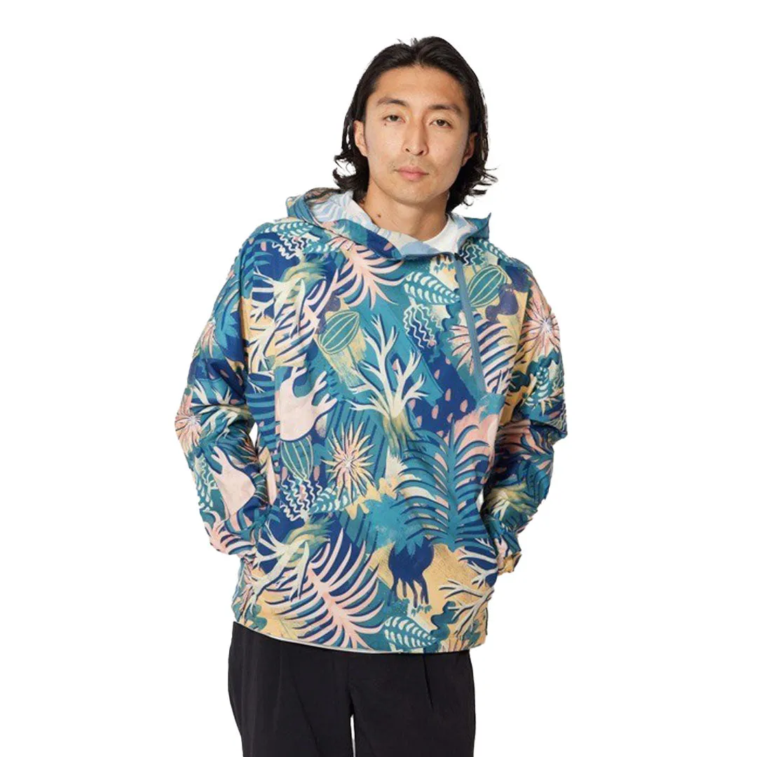 Printed Breathable Quick Dry Anorak Navy