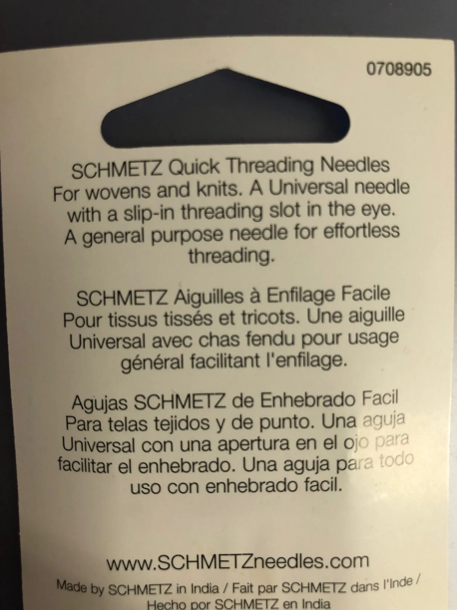 Quick Threading Needles