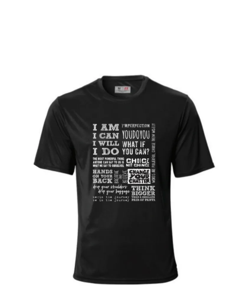 Quote Collage Unisex Performance Tshirt (CLOSEOUT)