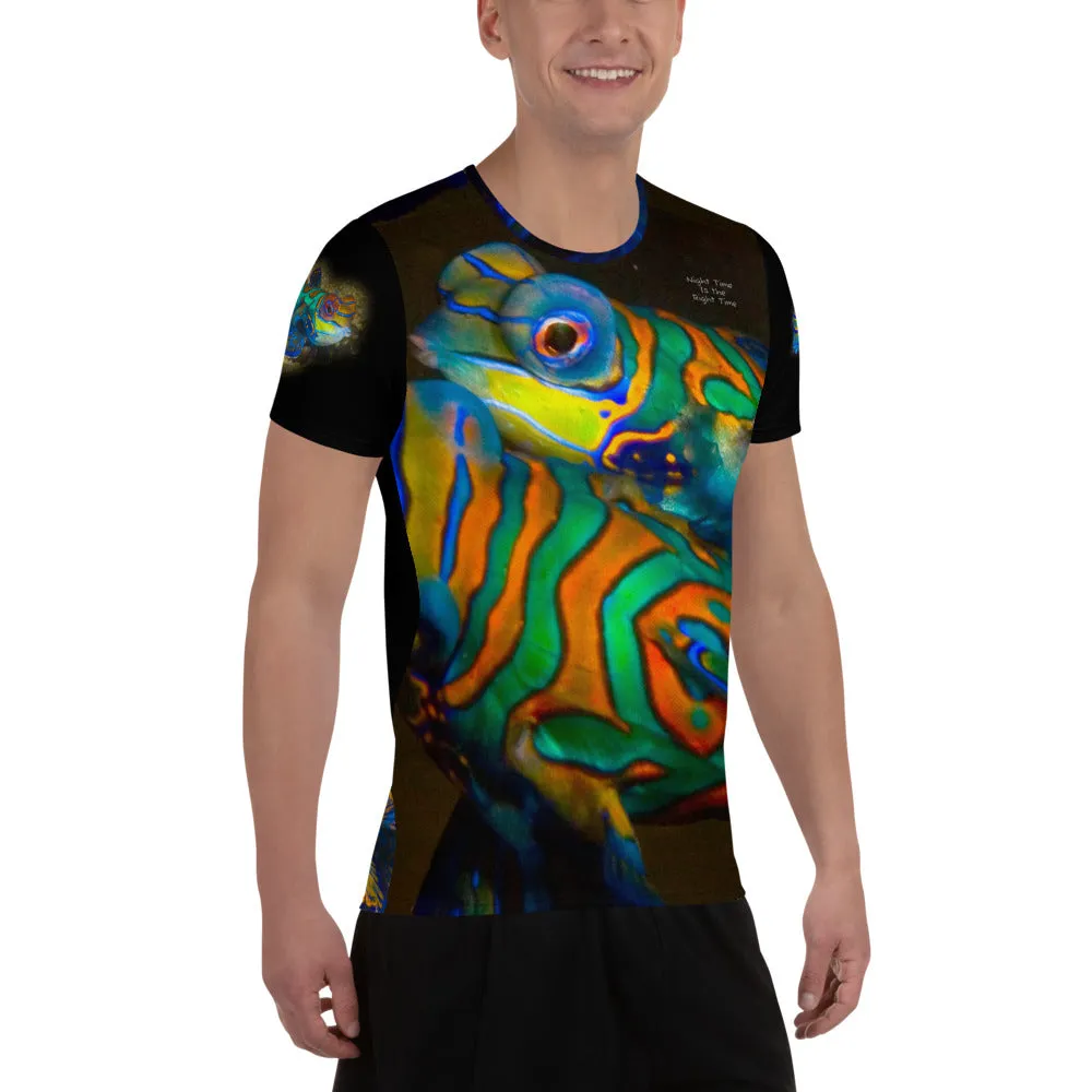 "Night Time Is the Right Time" Mandarinfish designT-shirt