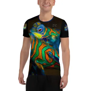"Night Time Is the Right Time" Mandarinfish designT-shirt