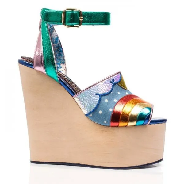 Rainbow - Funshine Platform Heel - Size
