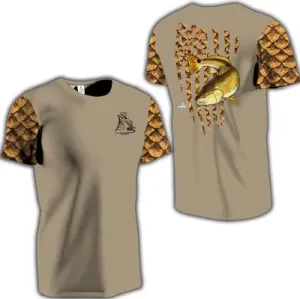 Redfish Short Sleeve Tan Performance Dri-Fit (SS06)