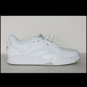 Reebok BB4000 Mens White Leather Low Top Sneakers