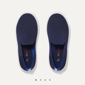 Rothy's The Kid Sneaker in Deep Navy