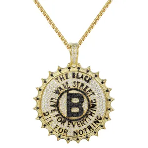 Round Custom Quote Pendant Free Chain