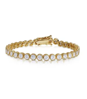 Round Cut Tennis Bracelet
