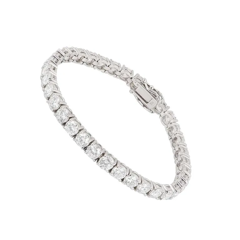 Round Cut Tennis Bracelet