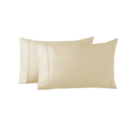 Royal Comfort Twin Pack Pillowcases Cooling Bamboo Blend Ultra Soft 51cm x 76cm 51 x 76cm - SAND