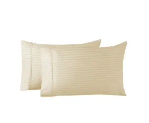 Royal Comfort Twin Pack Pillowcases Cooling Bamboo Blend Ultra Soft 51cm x 76cm 51 x 76cm - SAND