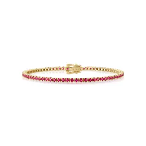 Ruby Tennis Bracelet