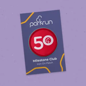 Run/Walk 50 Milestone Woven Patch