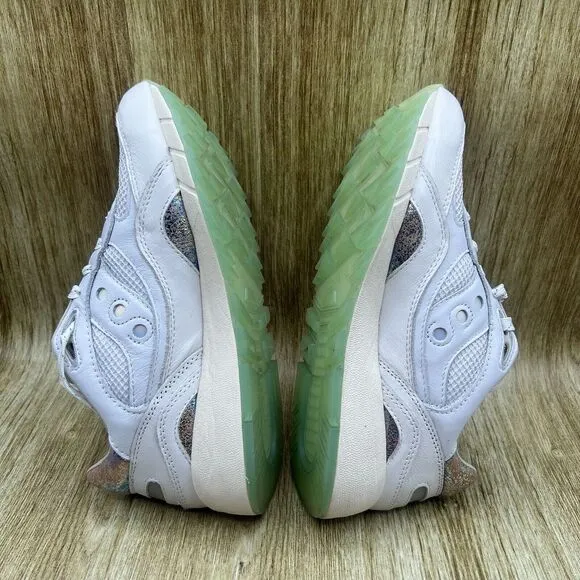 Saucony Shadow 6000 Mother of Pearl Men’s 9 White‎ Leather Low Shoes S70594-1
