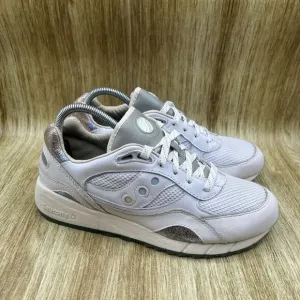 Saucony Shadow 6000 Mother of Pearl Men’s 9 White‎ Leather Low Shoes S70594-1