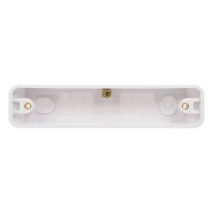 Schneider Electric GGBL9216A Lisse White Moulded 2G 16mm Deep Architrave Surface Pattress Box