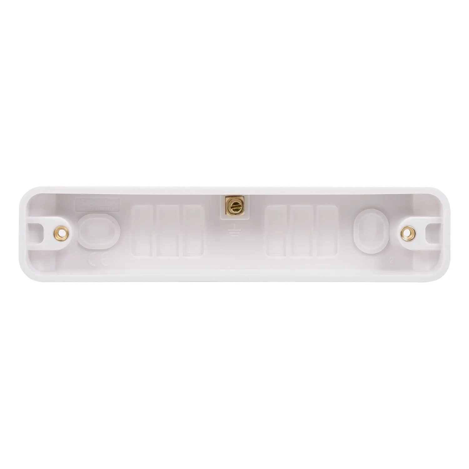 Schneider Electric GGBL9216A Lisse White Moulded 2G 16mm Deep Architrave Surface Pattress Box