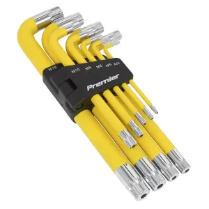 Sealey Premier Jumbo Spline Key Set 9 Piece Anti Slip M4-M18
