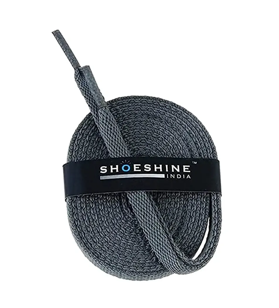 SHOESHINE Flat Shoelace (1 Pair) Cream sports and sneaker shoe laces