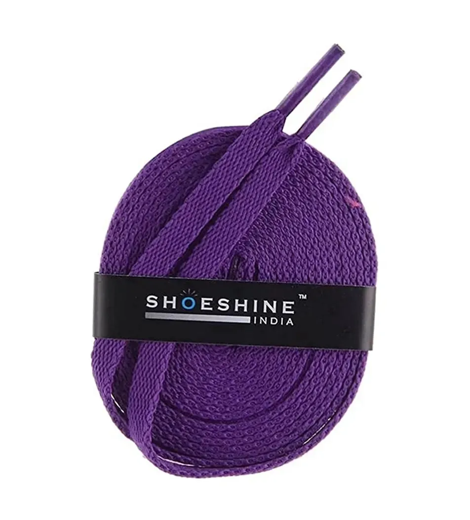 SHOESHINE Flat Shoelace (1 Pair) Cream sports and sneaker shoe laces