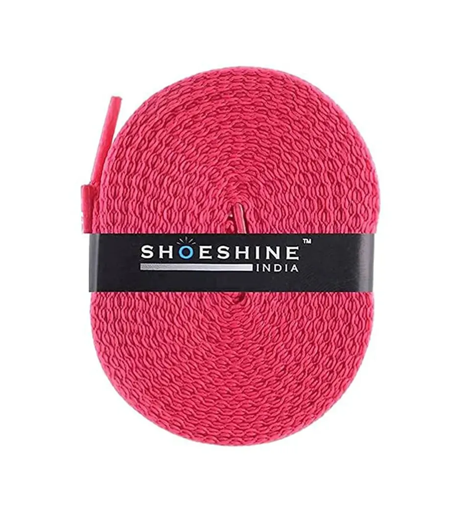 SHOESHINE Flat Shoelace (1 Pair) Cream sports and sneaker shoe laces