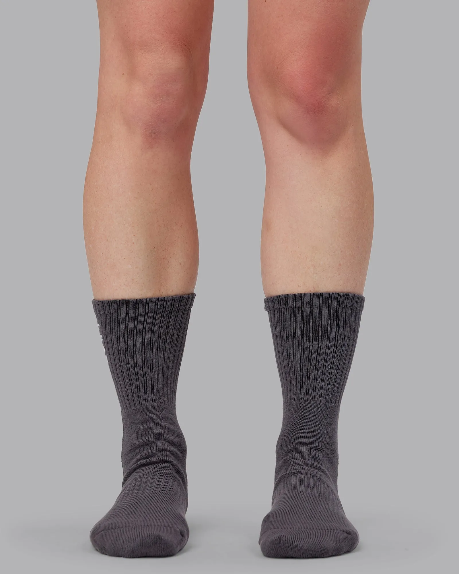 Signal Crew Pilates Grip Sock - Dark Storm-White