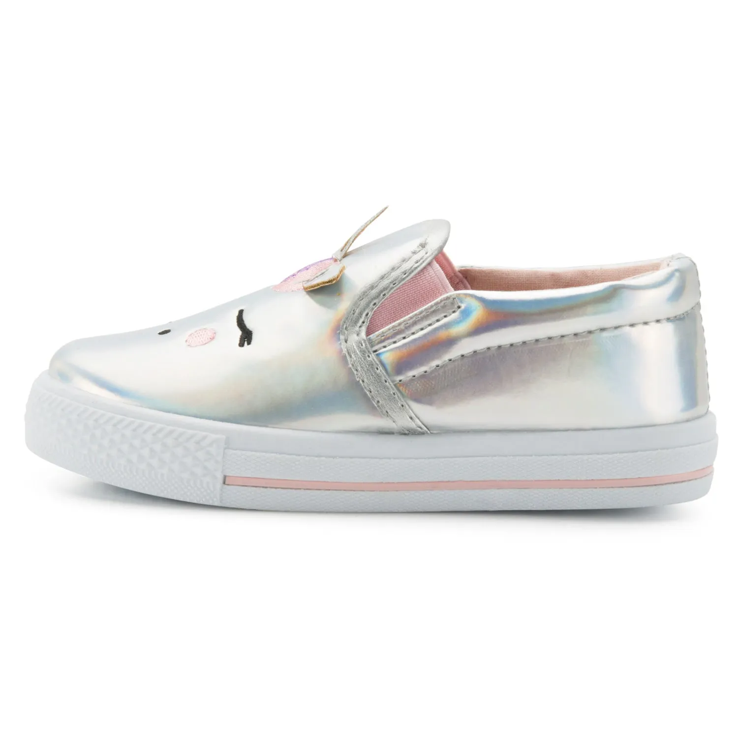 Silver Unicorn Slip-On Espadrilles