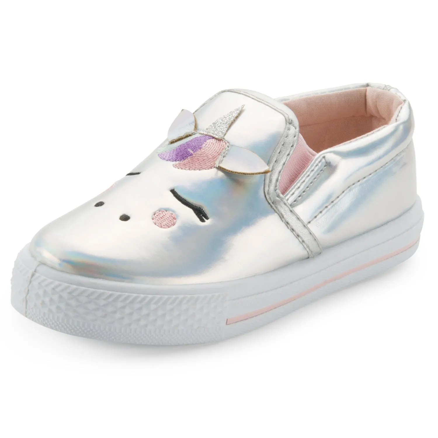 Silver Unicorn Slip-On Espadrilles