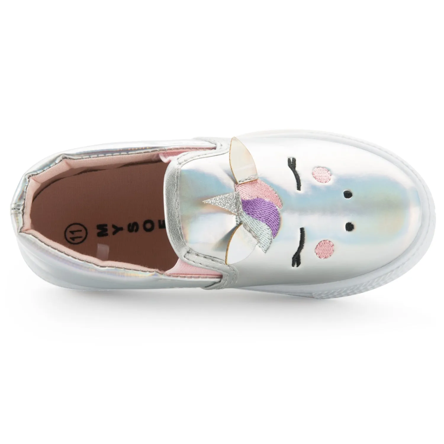 Silver Unicorn Slip-On Espadrilles