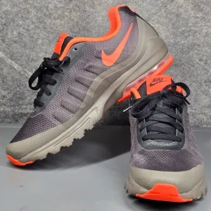 Size 8.5 - Nike Air Max Invigor Men's Low Trainers Shoes Wolf Grey Orange