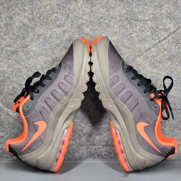Size 8.5 - Nike Air Max Invigor Men's Low Trainers Shoes Wolf Grey Orange