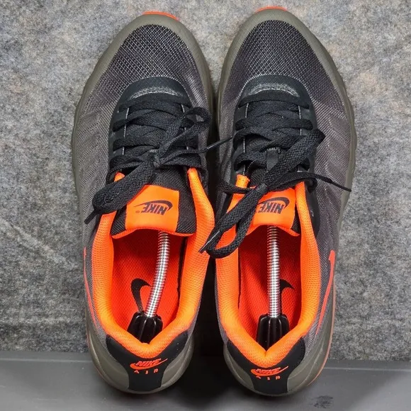 Size 8.5 - Nike Air Max Invigor Men's Low Trainers Shoes Wolf Grey Orange
