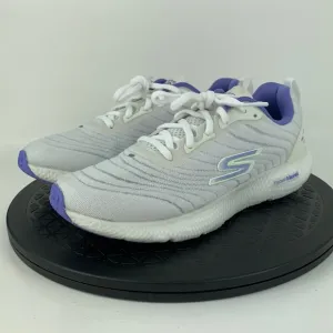 Skechers Go Run 8 Bionic White/Purple Running Shoes 172001 Women's Size 6.5