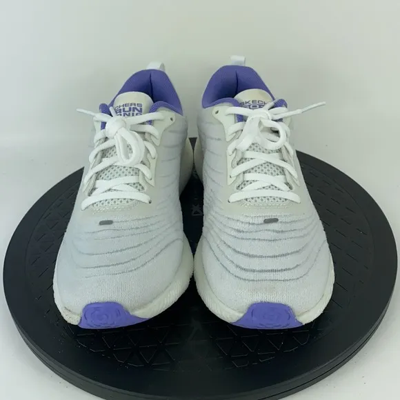 Skechers Go Run 8 Bionic White/Purple Running Shoes 172001 Women's Size 6.5