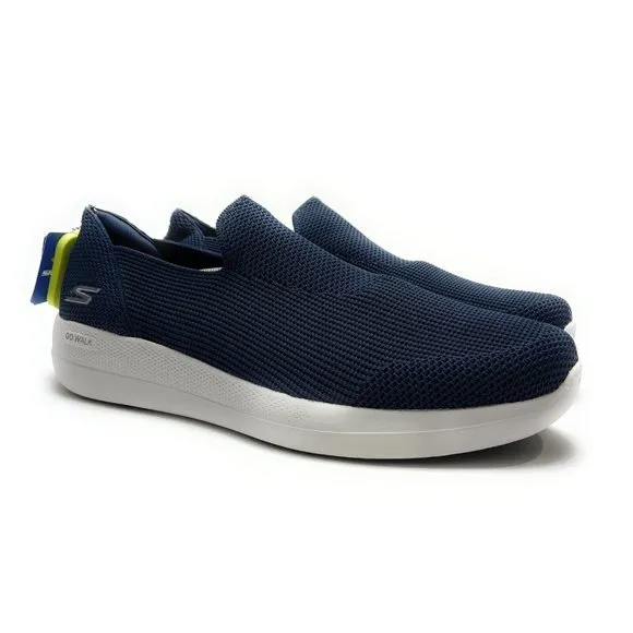 Skechers Men's Go Walk Stability Good Year Outsoles Navy Slip On Shoes Size 14 M
