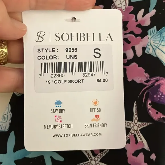 SofiBella Golf/Tennis/Pickleball Skort, NWT!