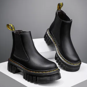 Soft Leather High Top Shoes