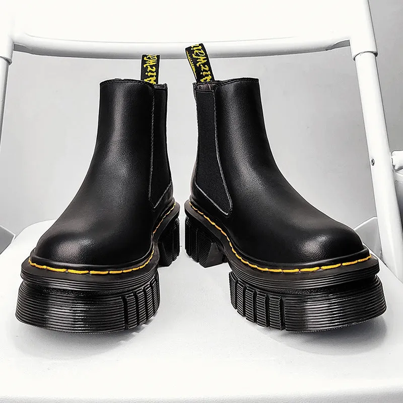 Soft Leather High Top Shoes
