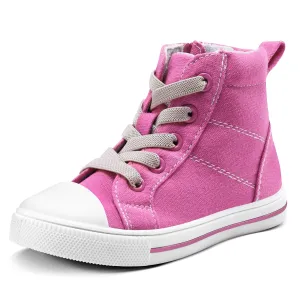 Solid Side Zipper High Top Espadrilles